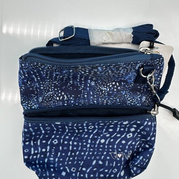 Glove It Seascape 2 Zip Golf‎ Crossbody Carry All Bag, Blue - Picture 7 of 9